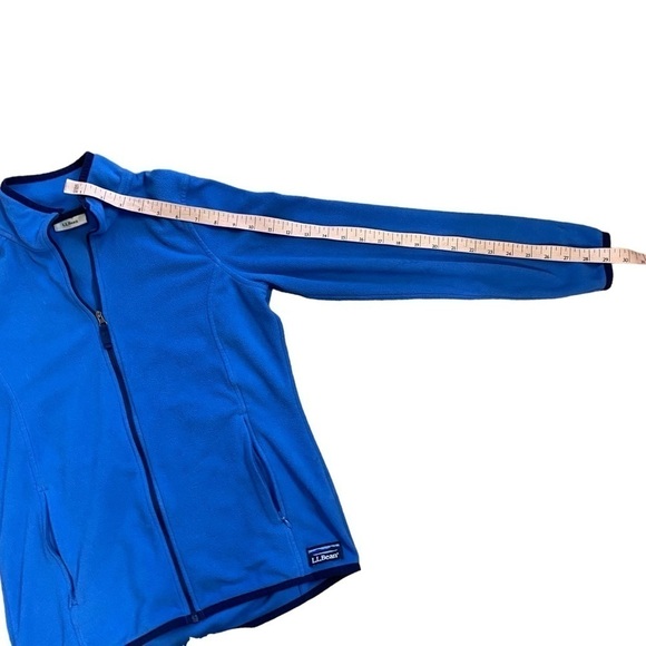 L.L. Bean Women’s Blue Fleece Zip Uo Jacket XS - Picture 3 of 10